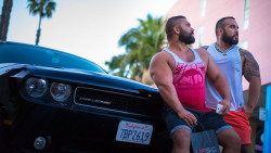 noodlesandbeef:  We rented a 2014 Dodge Challenger to explore SoCal. Its a very sexy car. 