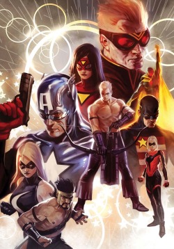 towritecomicsonherarms:  Mighty Avengers by marko djurdjevic