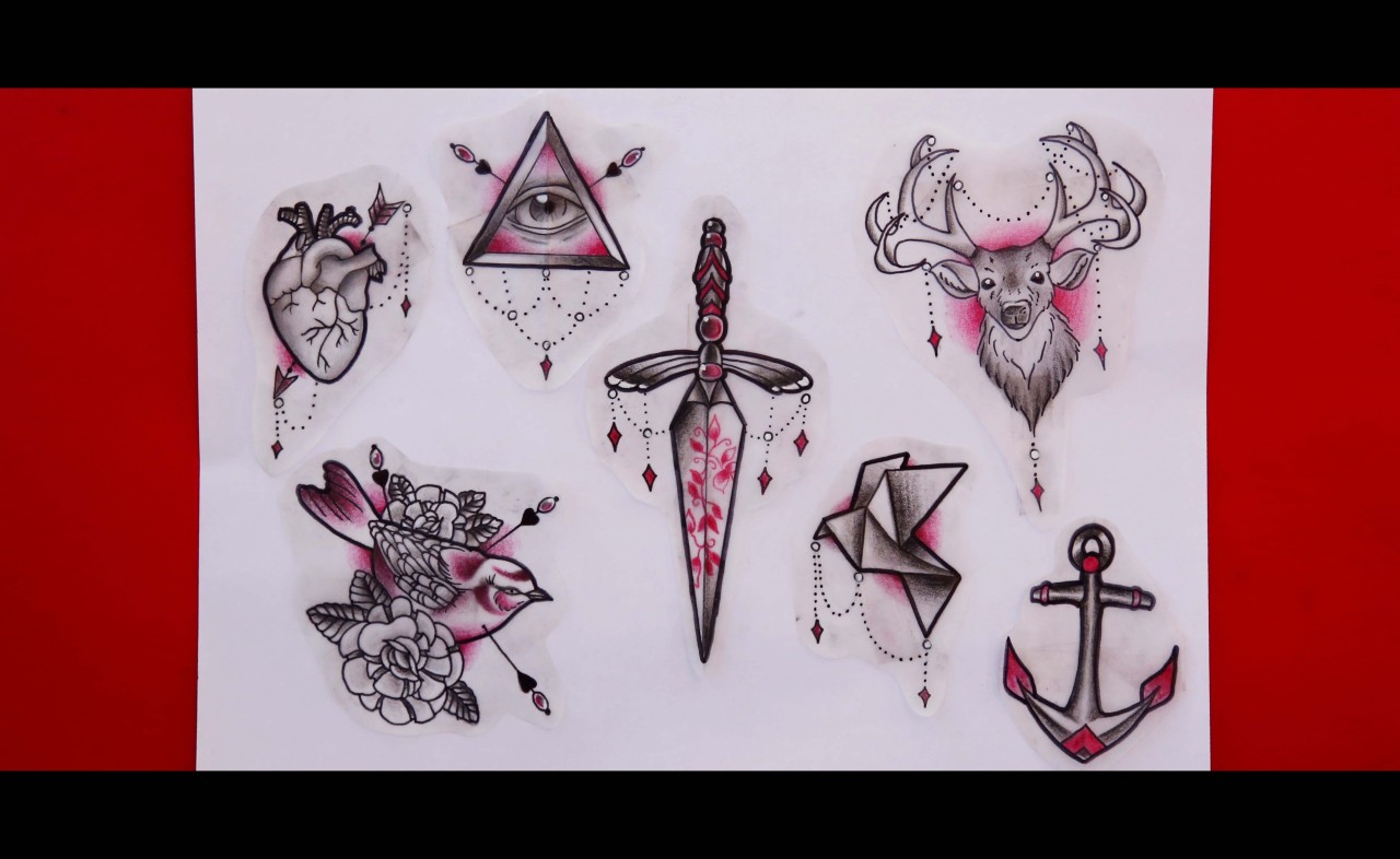 fuckyeahtattooapprentices:  My newest Flash page. www.ilmtoy.tumblr.com  