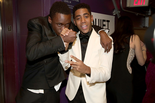 sauvamente:  downeyjrs:Moonlight cast backstage during the 89th Annual Academy Awards