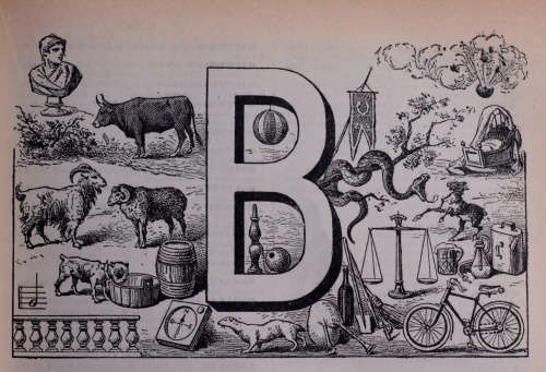 michaelmoonsbookshop - Attractive illustrated letter B from an...