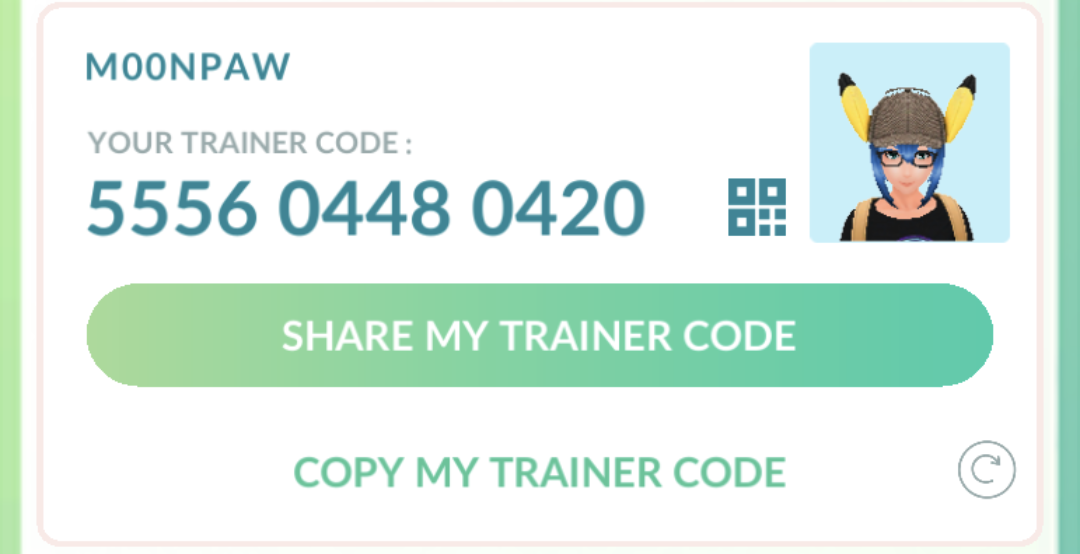 LF friends Let's be friends in Pokémon GO! My Trainer Code is 3222