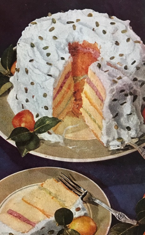 Rainbow Dessert (Blöte Kage) Betty Crocker’s Picture Cookbook, 1950 (first edition)