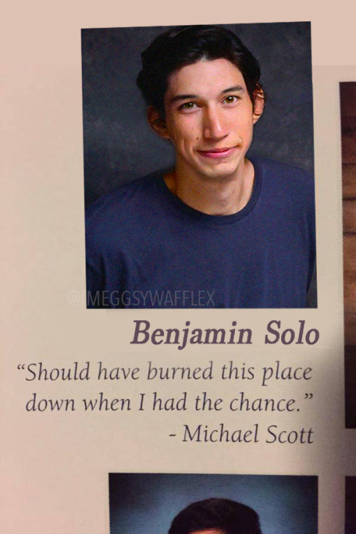 eggsywafflex:My continuation of the ‘Hilarious High School Yearbook Quote - Star Wars Sequel Edition