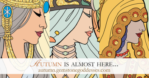 Fall is coming and that means the GODDESSES OF AUTUMN enamel pins will be arriving soon to Kickstart