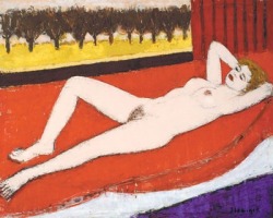 kundst:  Rik Slabbinck, 1914-1991 (Bel): Lying Nude 