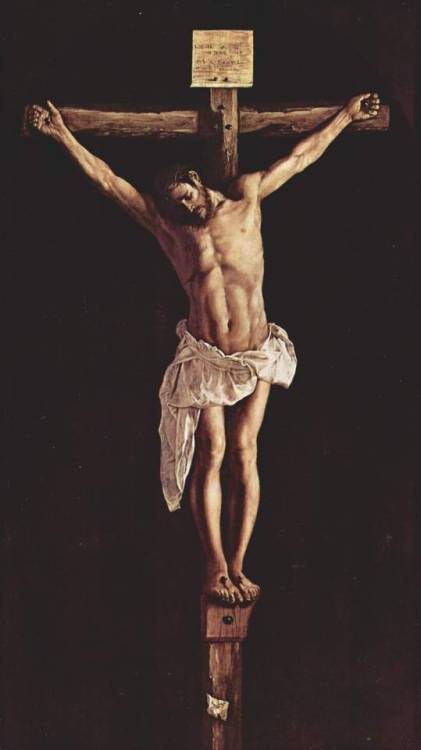 artist-zurbaran - Christ on the Cross via Francisco de...