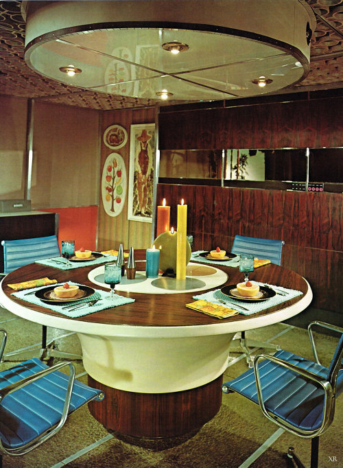 midcenturymodernfreak: 1965 Dining in the Future - Via