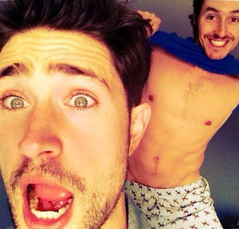 joshuamatthew:  Congrats to “Kyle XY” Matt Dallas & his boyfriend of three years, Blue Hamilton. May your engagement/wedding/marriage be filled with laughter & happiness. Oh, also… you guys are gorgeous. kthanxbye 