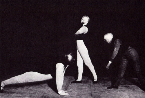 magictransistor:  Lux Feininger, Consemuller. Illustrations for Theater at the Bauhaus. Figure with Geometry and Spatial Delineation, Spatial Delineation with Figure, Stages in Dramatic Gesture, From a Choric Pantomime, Space Dance, Free Dance, Gesture