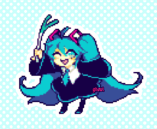 drossghoul:miku sprite i made for #MikuMonday on twitter