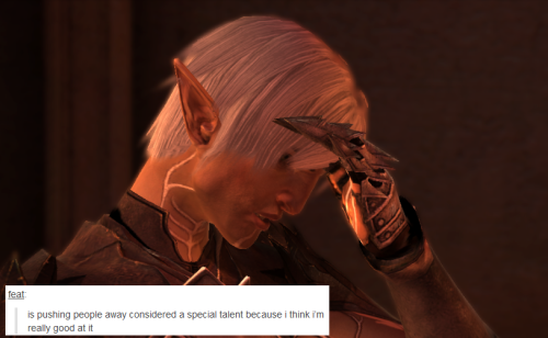 bubonickitten:Dragon Age II + text posts – Fenris I’ll stop making these when they stop being so fun