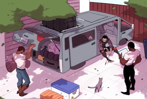 1ssa:  My illustrations for the @blackwatchzine :) Everyone did such a good job. Check them out! 