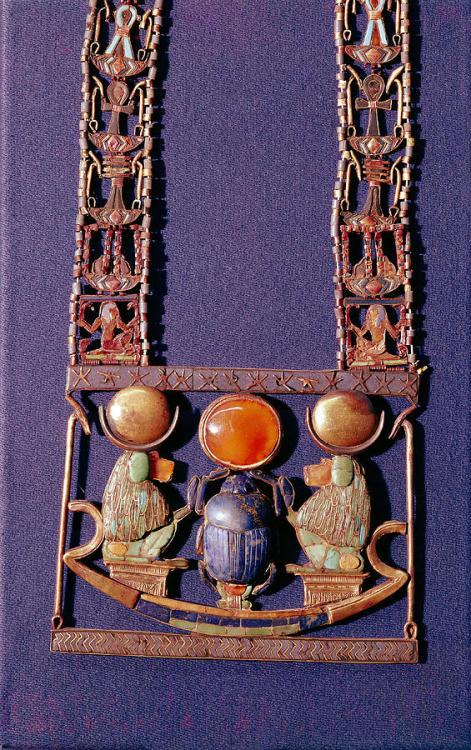 Pectoral of the Rising SunThis pectoral was discovered inside an inlaid box of ebony and ivory with 