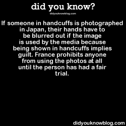 did-you-kno:  If someone in handcuffs is