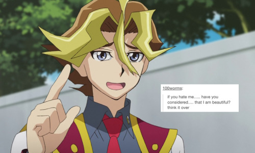 iceboundary:  Yu-Gi-Oh! Arc V + Tumblr Texts 03 – Shingo SawatariSo, I was going through my tumblr text files and there were just too many with Shingo’s name on them.