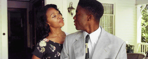 gael-garcia:Nicole Beharie & Chadwick Boseman in 42 