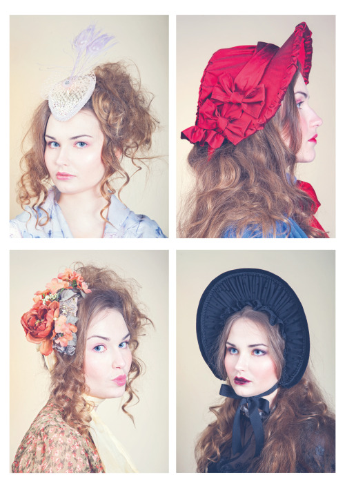 sannisiira: We had a fun Thursday making these portraits for Cloudberry Lady’s headwear for sp
