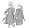 Porn ronpatrash:Kaede as 2B and Shuichi as 9S, photos