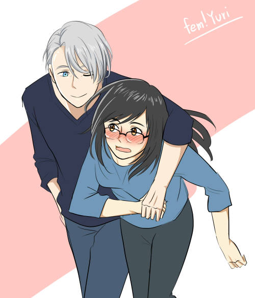 noinamon:Fem!YuriYOI Challenge 2.2 - Gender swap @kosakukun