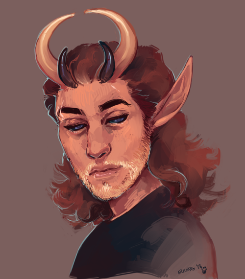Hauslow is my new Tiefling Cleric for our DnD game since Rustle the Kenku died