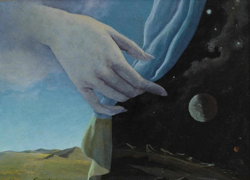 jareckiworld: Helen Lundeberg  -  The Veil   (oil on board,  1947)