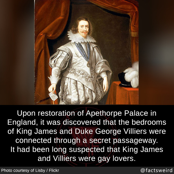 mindblowingfactz:  Upon restoration of Apethorpe Palace in England, it was discovered