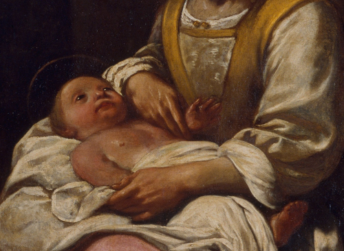 You OK there, baby? Detail: Birth of St. FrancisAntoni Viladomat1724-1733  This was taken after St. 