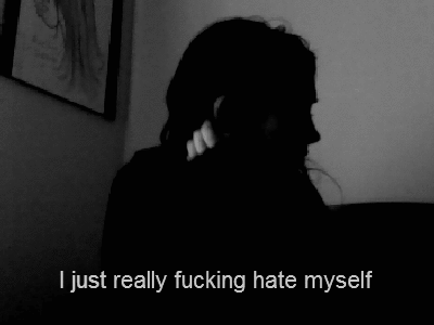red-paintedwrists:  sad b&w blog 