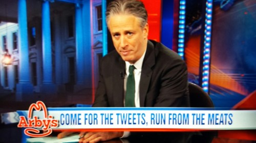 inothernews:  Guess who took Jon Stewart’s slams in stride and used those clips in a touching farewell ad to… Jon Stewart? 