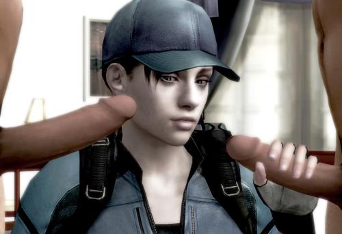 Porn photo yapuuox:  Jill Valentine jerking off some