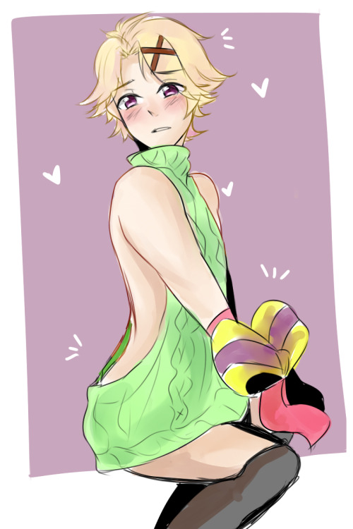 lol open back sweater yoosung