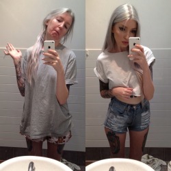 zedsdeadbabyyy:kimberryberry:kimberryberry:I call this magic trick “one hour in the bathroom”After posting this i have been bombarded with some awful anon messages; “do you seriously look like a 60 year old woman”, “you’re really one ugly