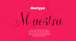 Betype:  Maestra By Dootype Maestra Is A New Dootype Calligraphy Font Based On Calligraphic