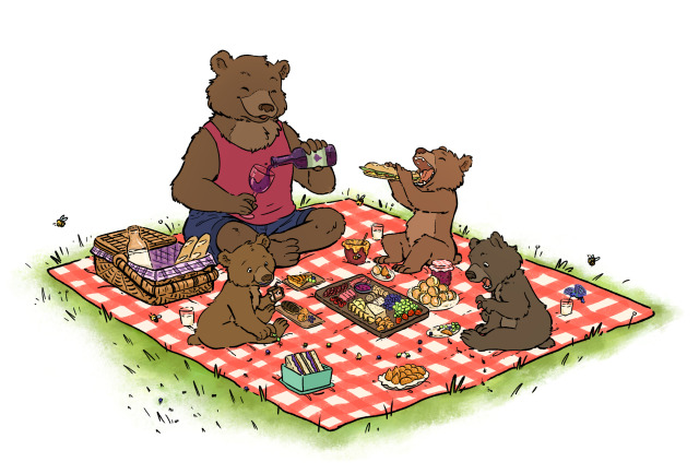 for my mom’s birthday~ she loves little bear and we used to watch it together when i was a kid : )
