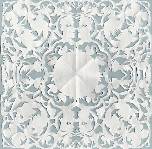 funeral-wreath:Another recent cutout, which I made over the course of an afternoon. It was quite a f