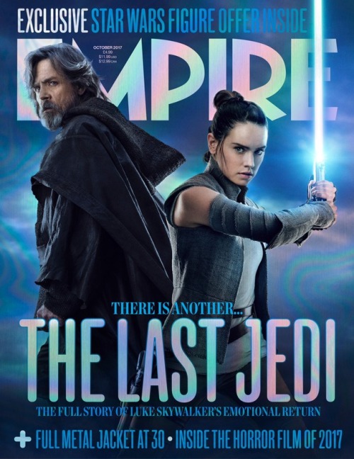 bonkai-diaries: starwarsnonsense: Mark Hamill and Daisy Ridley on the cover of the October issue of 