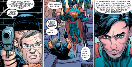 ohmygil:  ungoliantschilde:  why-i-love-comics:  Superman #39 - “24 Hours” (2015)written by Geoff Johnsart by John Romita, Jr., Klaus Janson, & Hi-Fi Design  now THIS is a Superman story.  “without superpowers Superman would just have an existential