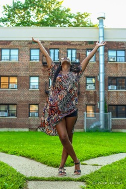 blackfashion:  Dress: H&M Sandals: UrbanOG