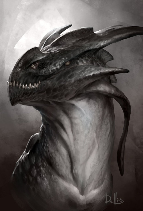 Porn Pics dailydragons:  Dragon by Chris Rallis (website