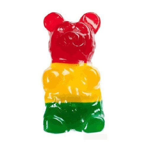 You know those giant gummy bears, I found one. and its a rasta gummy bear Triple flavored $35 great 