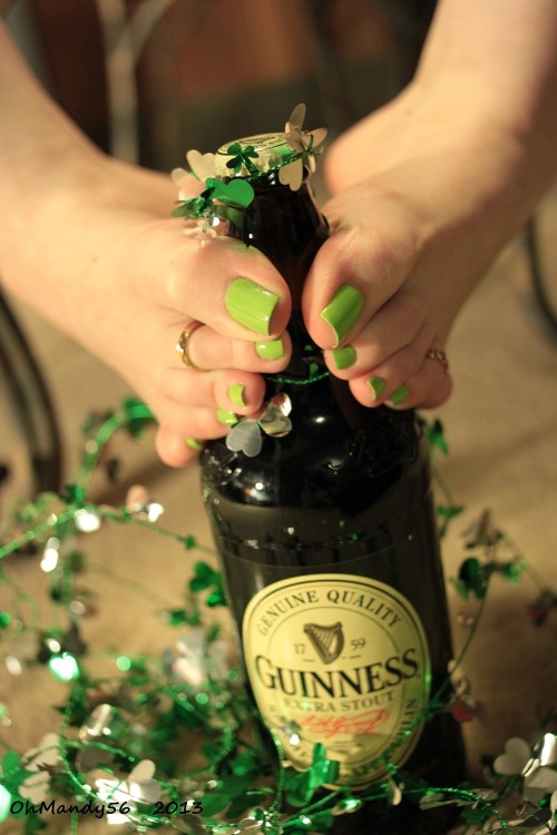 XXX feetplease:  Wish I could celebrate St. Patrick’s photo