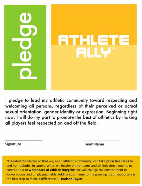 “Would you like a printed version of the Pledge to share with your team or to hang up as a symbol of