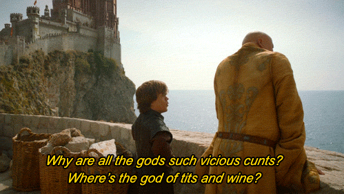 peat11717:  Tyrion Lannister, well played Mr. Dinklage, well played.  Got to be my