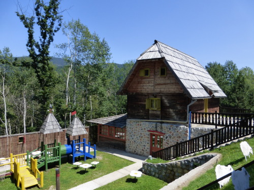 Drvengrad, a traditional Serbian village that Emir Kusturica built for his movie Life is a Miracle.