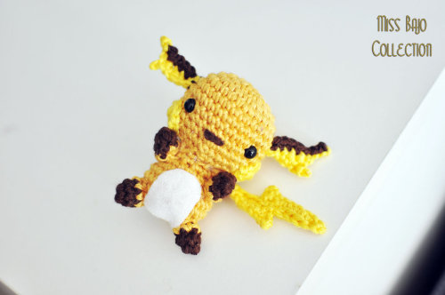 pixalry:  Pokemon Amigurumi - Created by Miss Bajo All of the items seen above are handmade and available to order from her Etsy Shop. Check out some her previous Pokemon here.