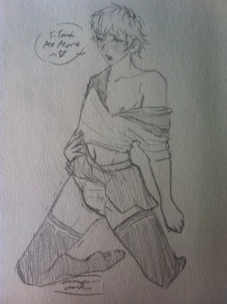 orocanajoka:  Noiz in a Seifuku for sly-cool