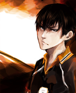 vetur02:Here’s a Kageyama doodle I did