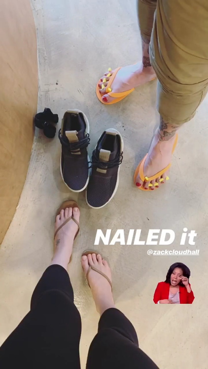 Photos Zack Hall &amp; Kala posted on their Instagram Story. Instagram: zackcloudhall &amp; 
