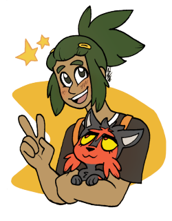 whethervane:  I’ve basically done nothing except eat pie and play Pokemon all week??? I love this game so much???? and I love all the characters but Hau has a special place in my heart for his beautiful sunshine smile he’s the sweetest and I love